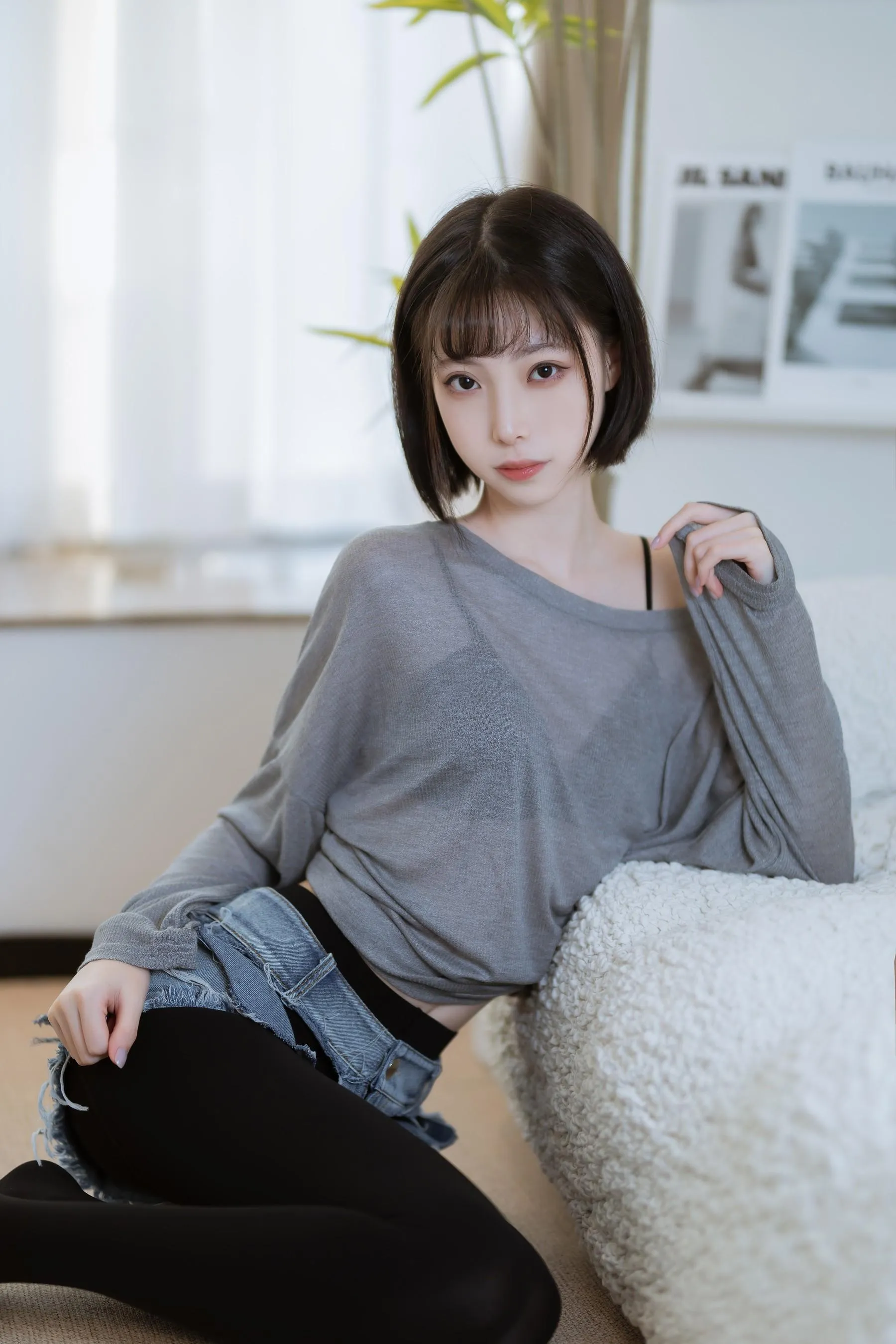 许岚LAN – NO.27 半透毛衣 [41P]插图8